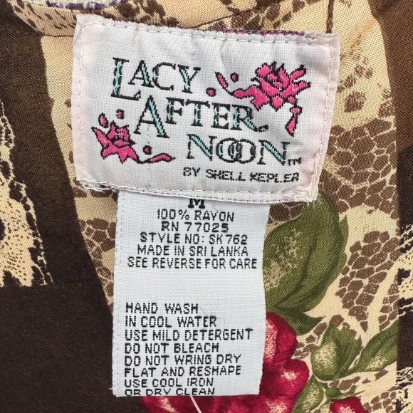 Vintage Lacy Afternoon 3-Piece Set Reversible Top NWT Pockets Skirt - Picture 13 of 16